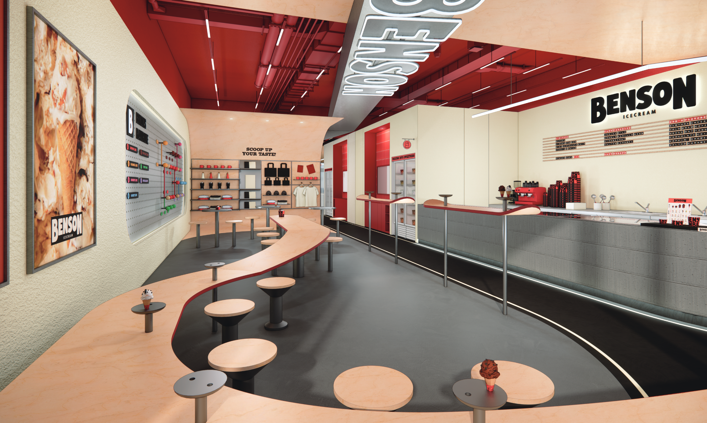 Interior view - counter