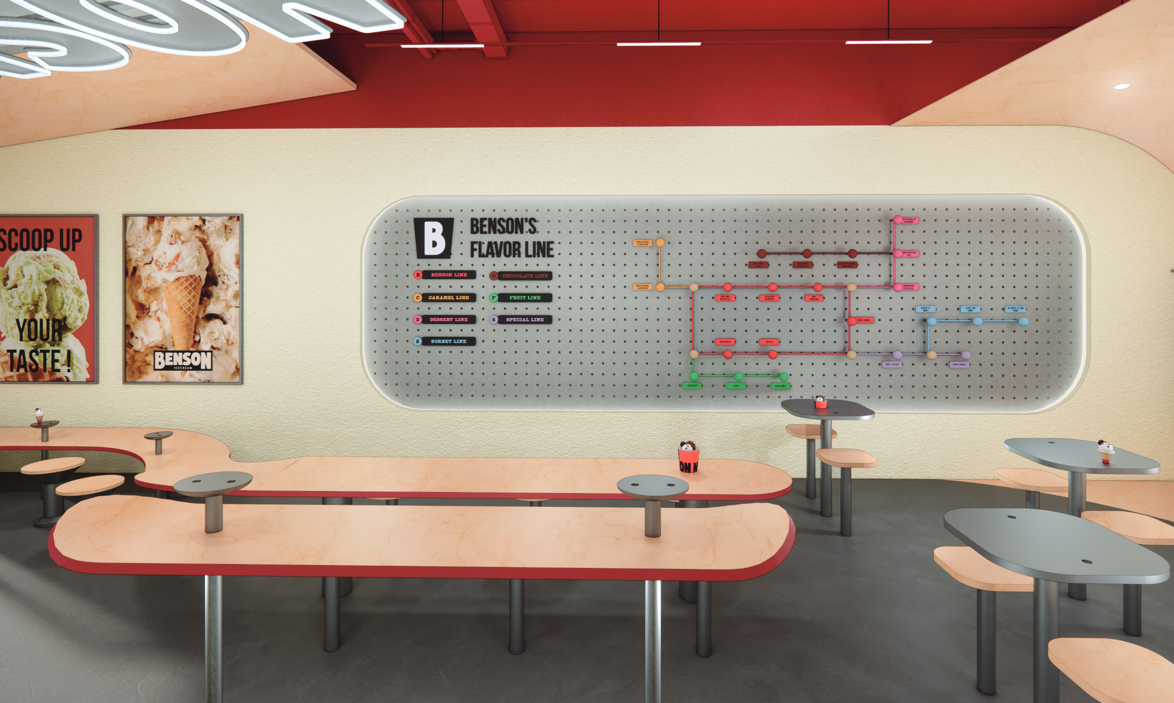 Interior view - pegboard