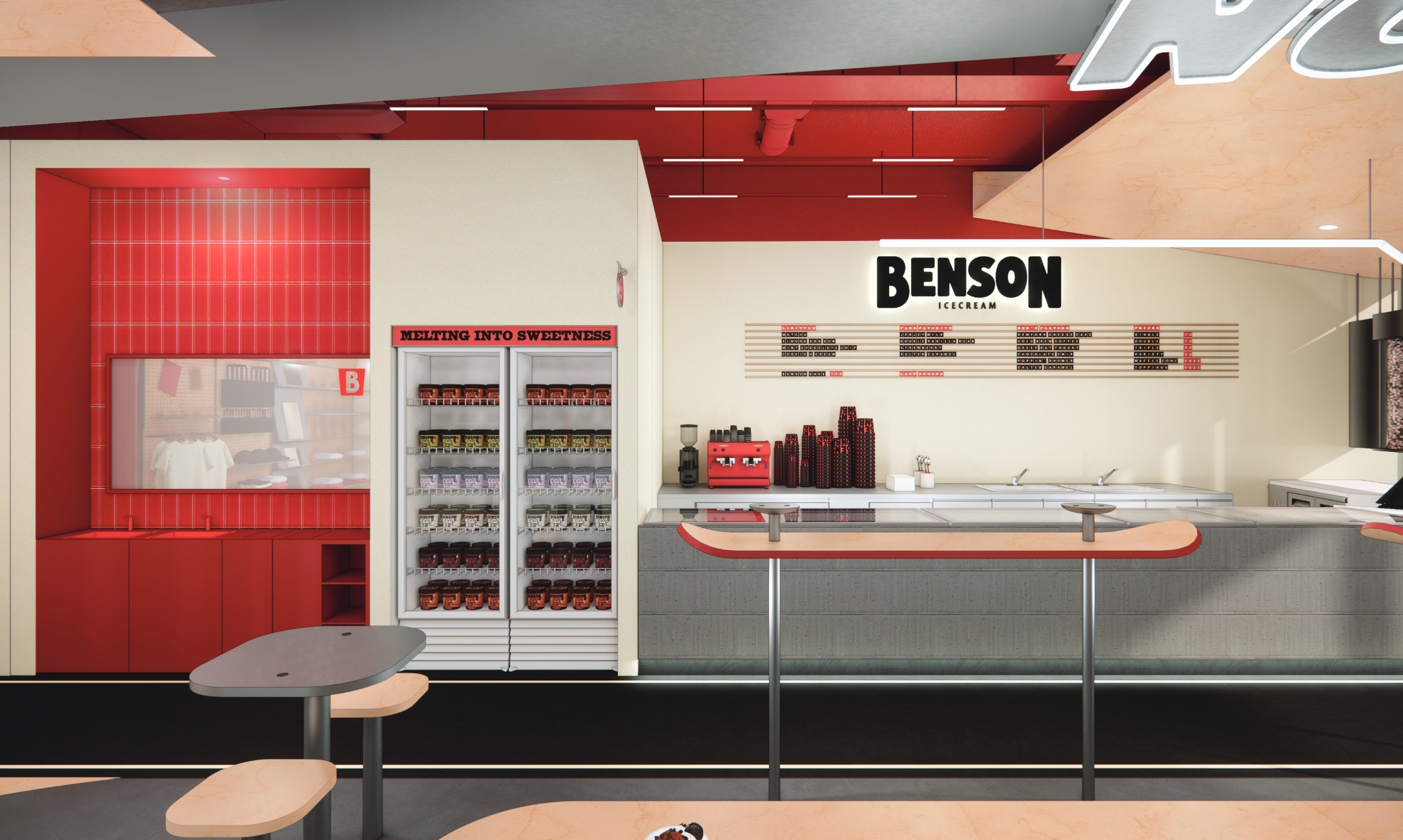 Interior view - counter area