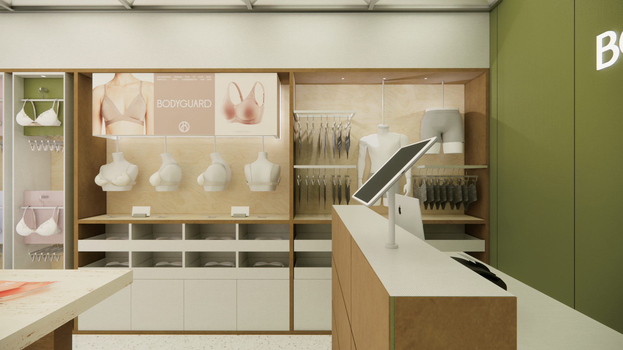 Counter display detail