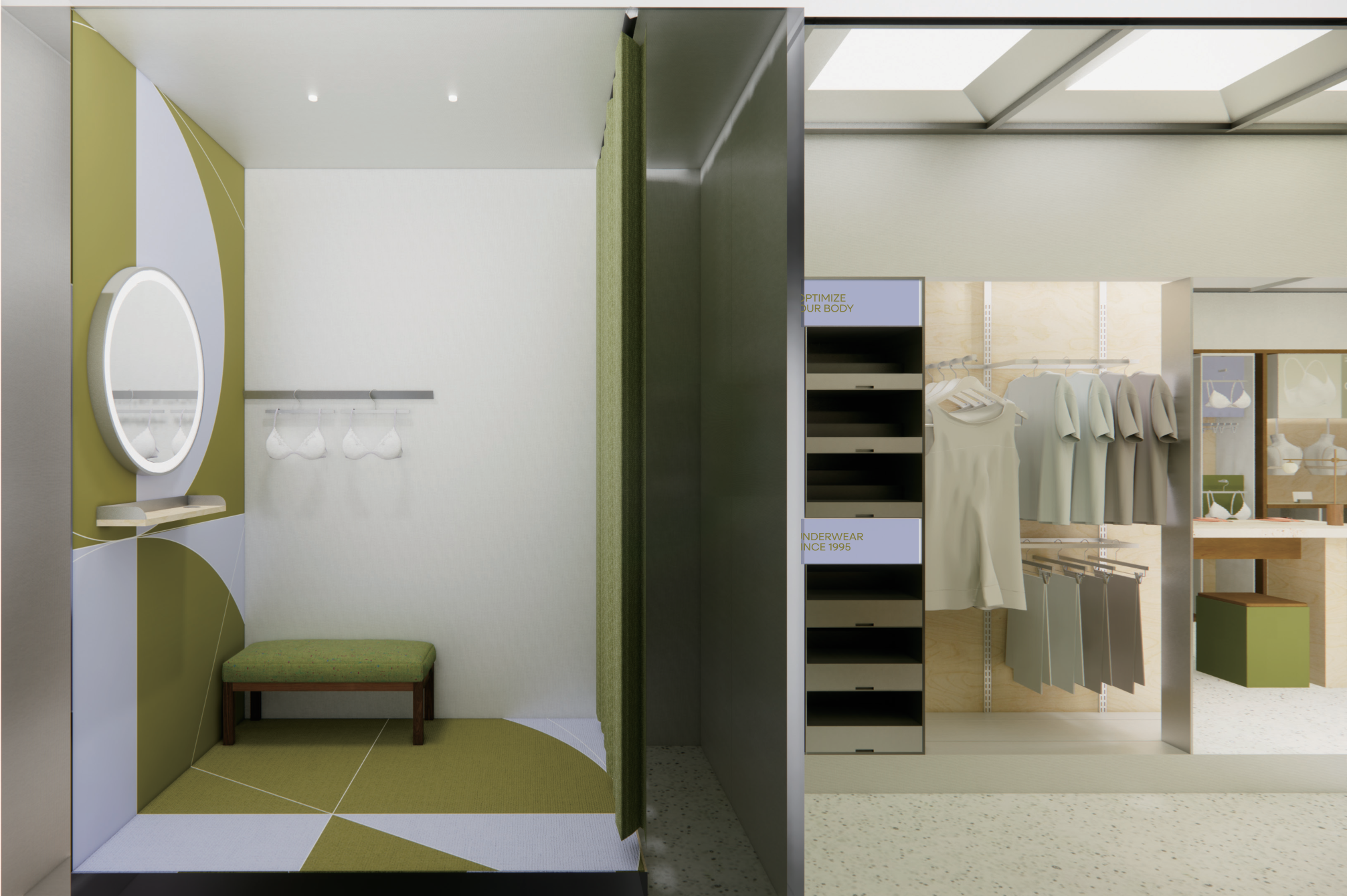 Fitting room perspective